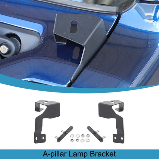 Car A-pillar Lamp Mount Bracket Holder for Suzuki for Jimny 2019-2024 Iron Black