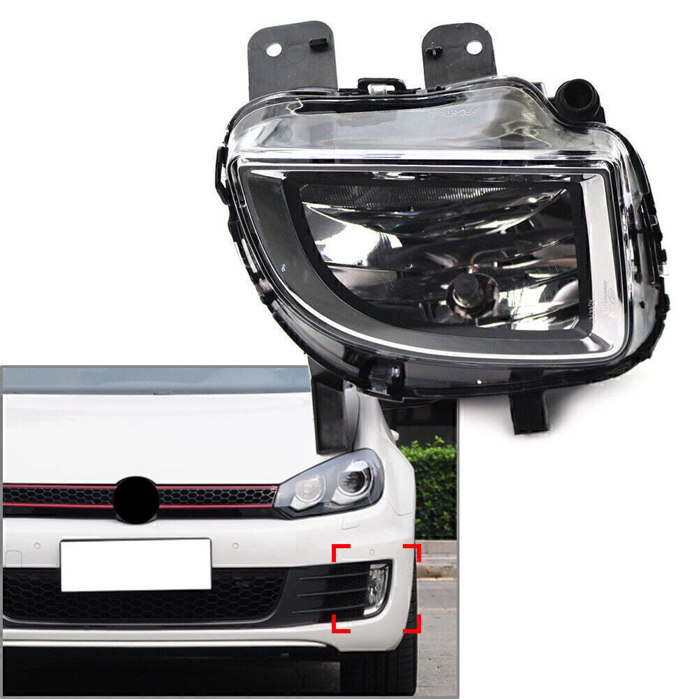 1x Left Side Front Bumper Fog Light Lamp for VW for Golf for Jetta GLI MK6