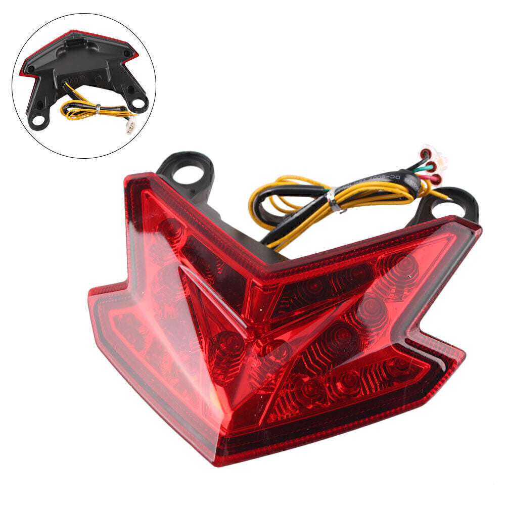 1X LED brake Rear Taillight for Kawasaki Z800 ZX6R 2013-2014 Red w/Turn Signal