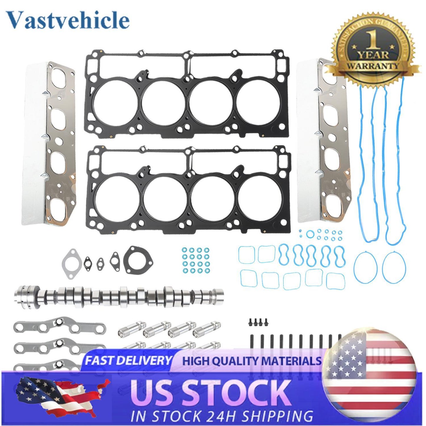 Hydraulic Cam Non-MDS Lifters Kit Set for 09-16 for Dodge for Ram 2500 3500 5.7L Hemi V8