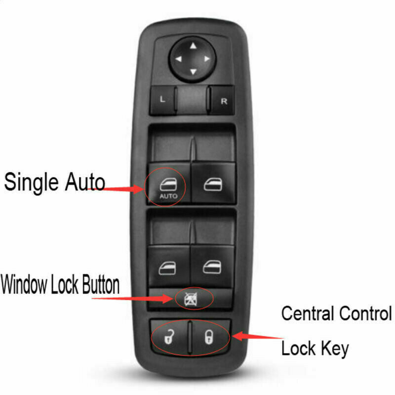 Left Driver Side Master Power Window Switch 4602632AG for Dodge Journey NEW