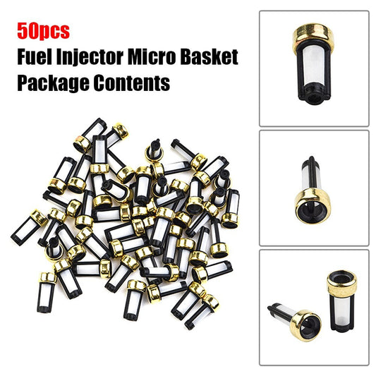 50piece Fuel Injector for Mini Basket Filter For ASNU03C Injector Repair Kit