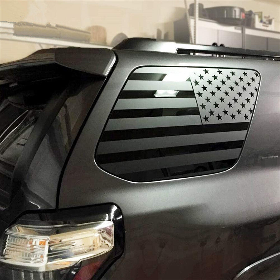 1Set Car American Flag Window Decal Sticker For 2010-2022 for Toyota for 4RUNNER