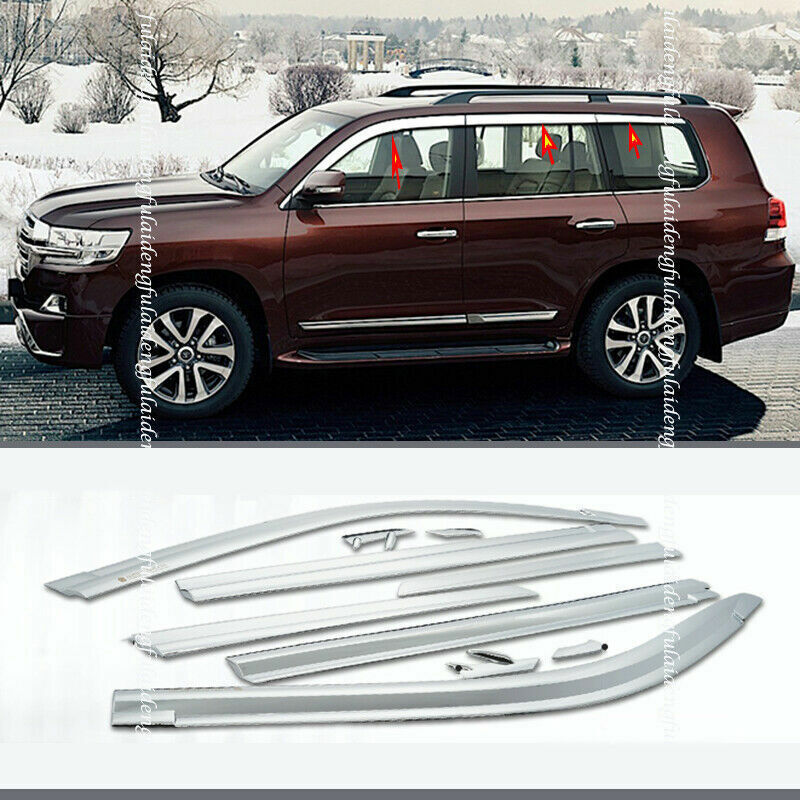for LEXUS LX570 2008-2021 silver Window Visor Vent Sun Shade Rain Guard Shield
