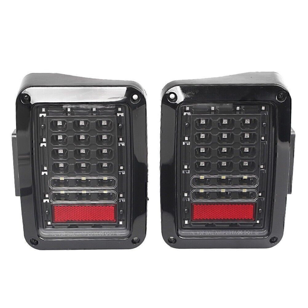 2x LED Rear Tail Light Brake Turn Signal Reverse for Jeep for Wrangler JK 2007-2017
