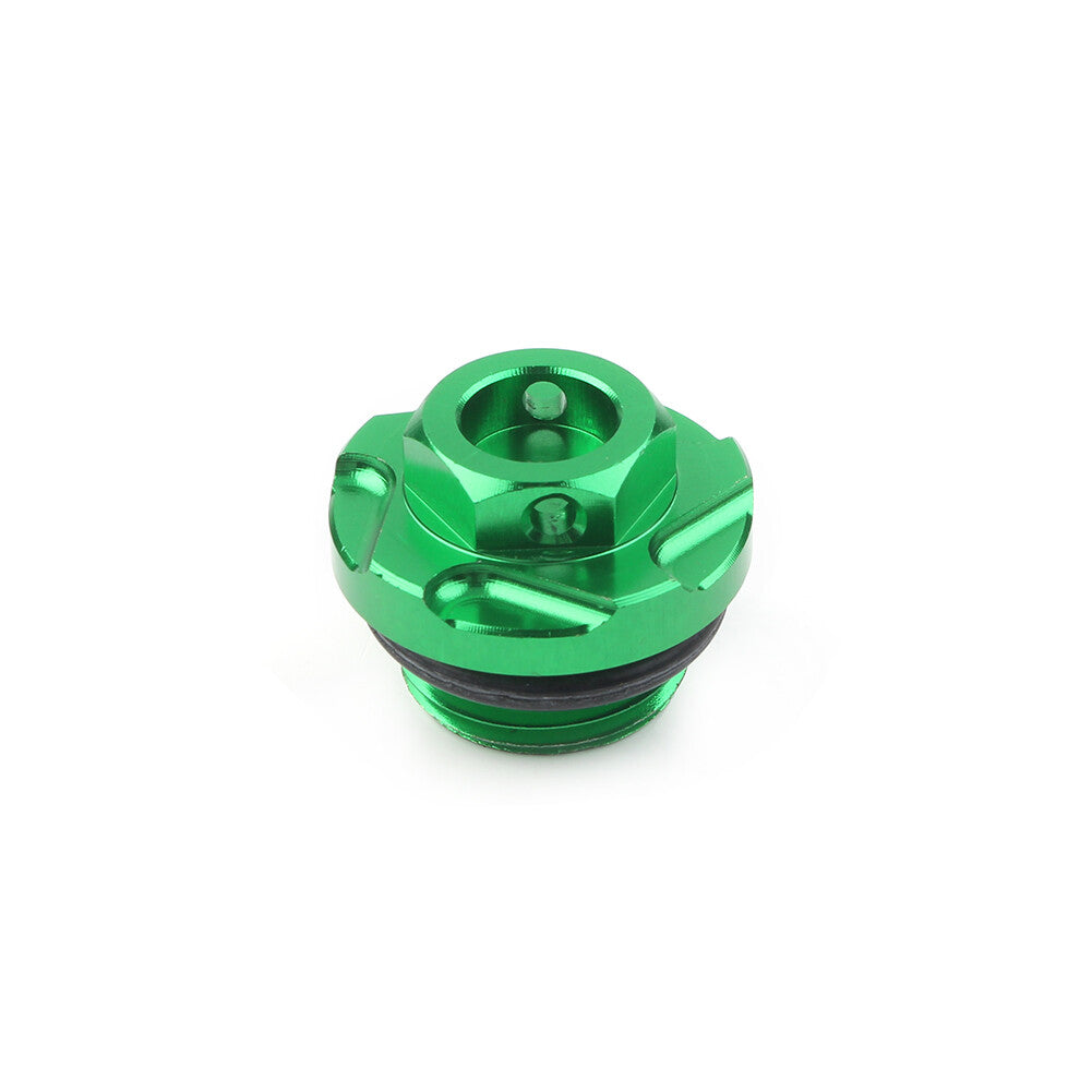Engine Oil Fill Plug Screw Cap Green for Kawasaki KX250 KX250F KLX450R KX450F