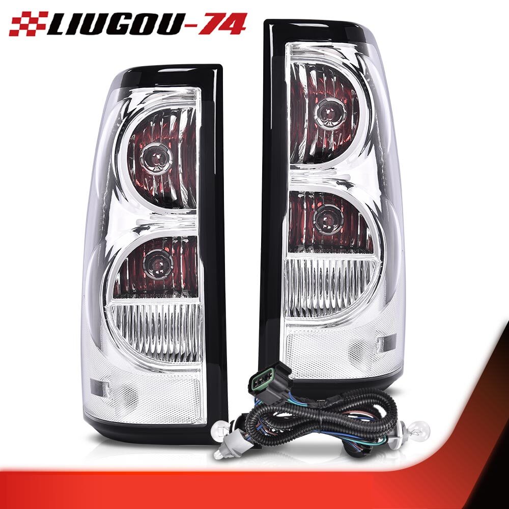 Suitable for 2003-2006 for Chevrolet silver delivery replacement taillights, 1 pair, red/clear.