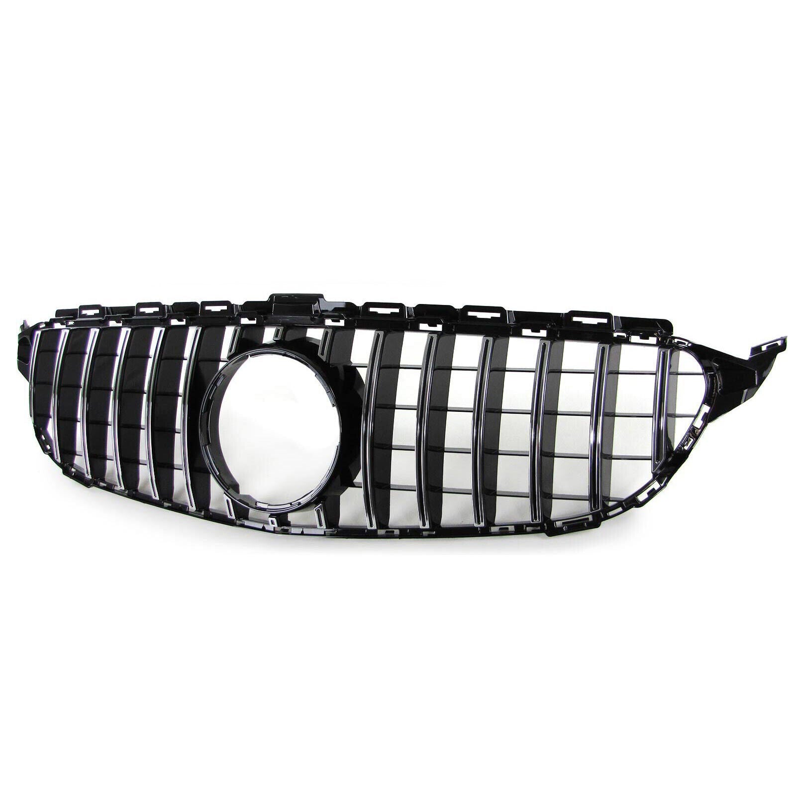 F¨¹r for Mercedes-Benz C-Class W205 2013-2018 K¨¹hlergrill Frontgrills Gl?nz Schwarz