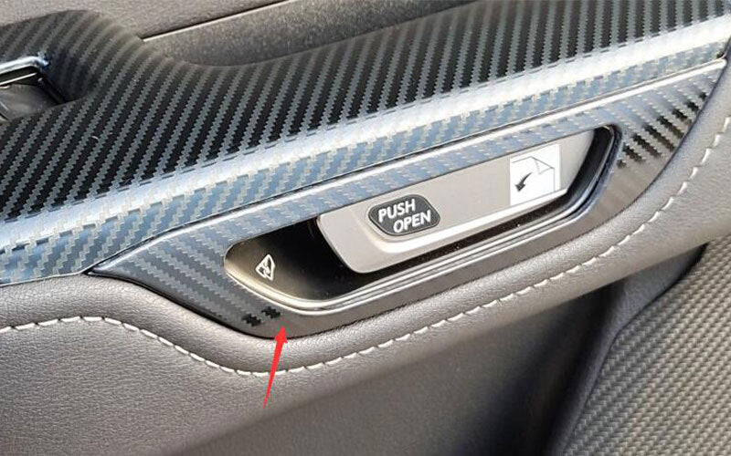 Carbon Fiber Inner Door Handle Frame Cover Trim for Lexus NX250 350 450h 2022-24