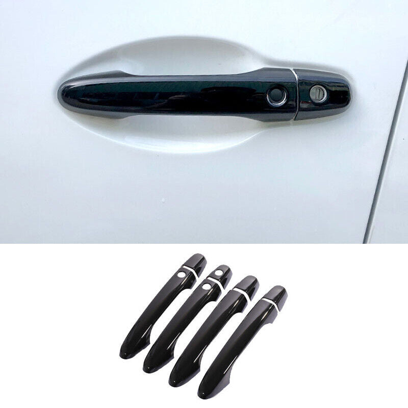 Side for Smart Door Handle Cover Trim 8X Bright Black for HONDA CR-V CRV 2012-2016