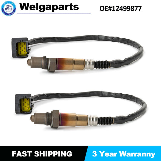 2Pcs O2 Oxygen Sensor Upstream 12499877 for Cadillac 04-06 CTS STS SRX XLR 3.6L