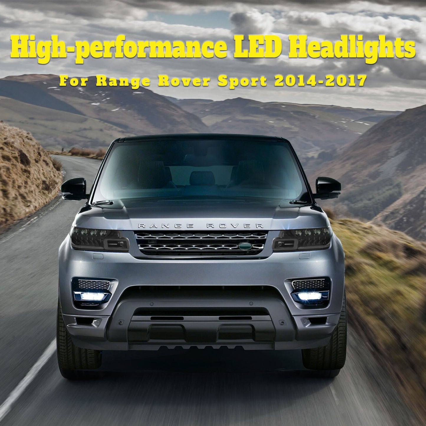 Direct Fit Front Headlight Assembly for Land Rover for Range Rover Sport 2014-2017