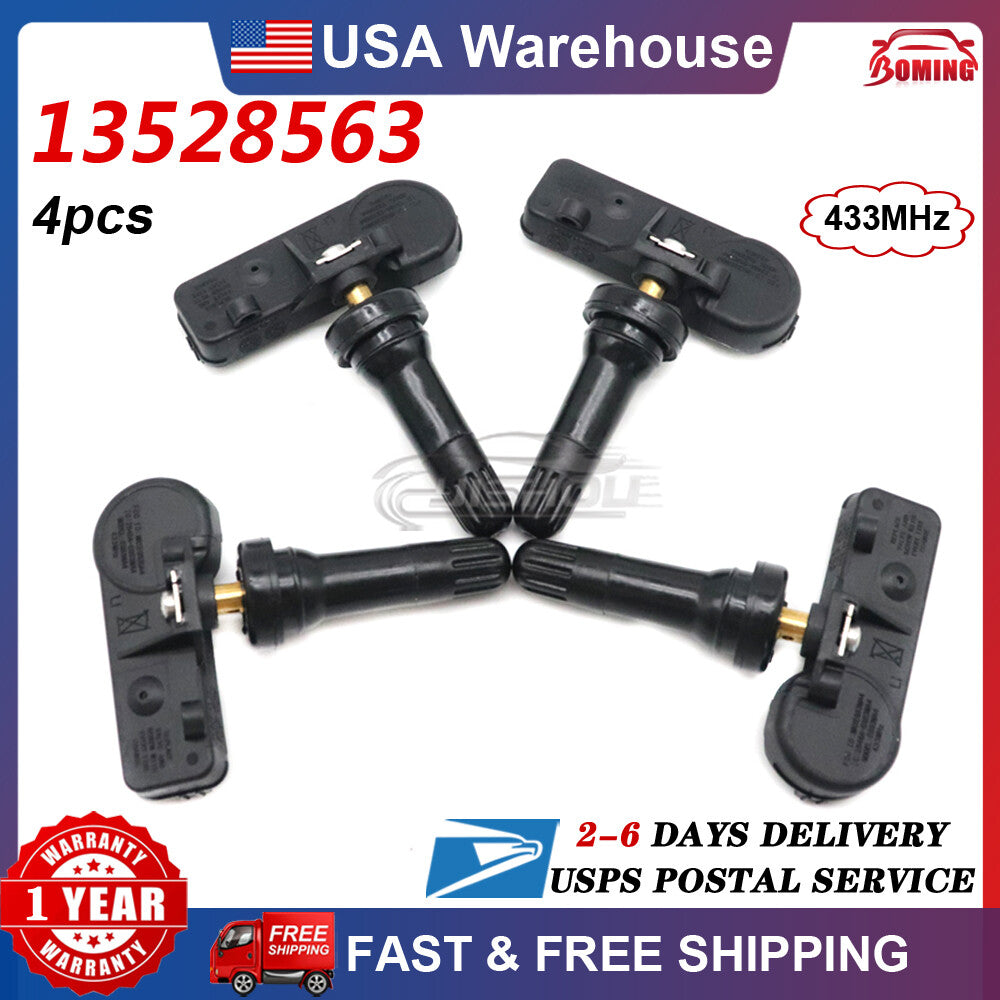 SET 4 13528563 TIRE PRESSURE SENSORS TPMS for GM 2019-2023 Silverado for Sierra 2500