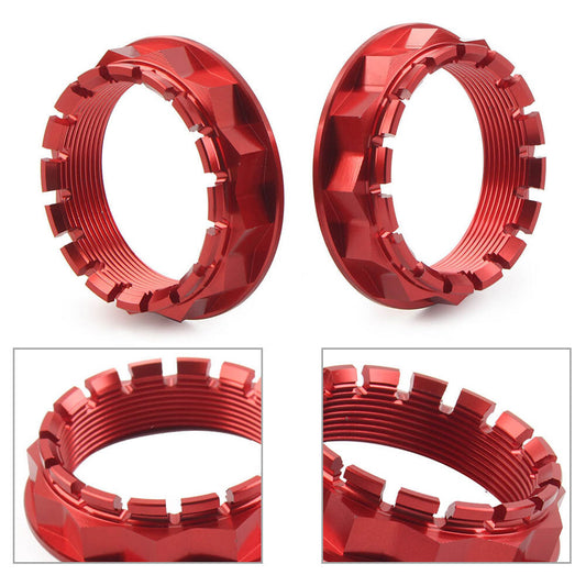 Rear Wheel Axle Nut Fit for Ducati V4 1098 1198 1199 1299 Diavel 2pcs Red Motorcycle