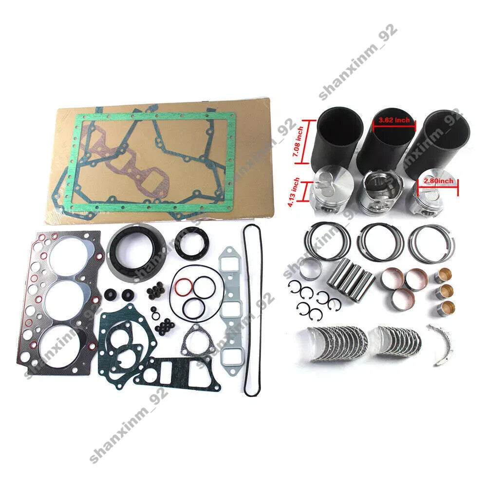 3D95 3D95S 3D95S-W-1 Engine Overhaul Rebuild Kit For Komatsu PC50UU-1 Excavator
