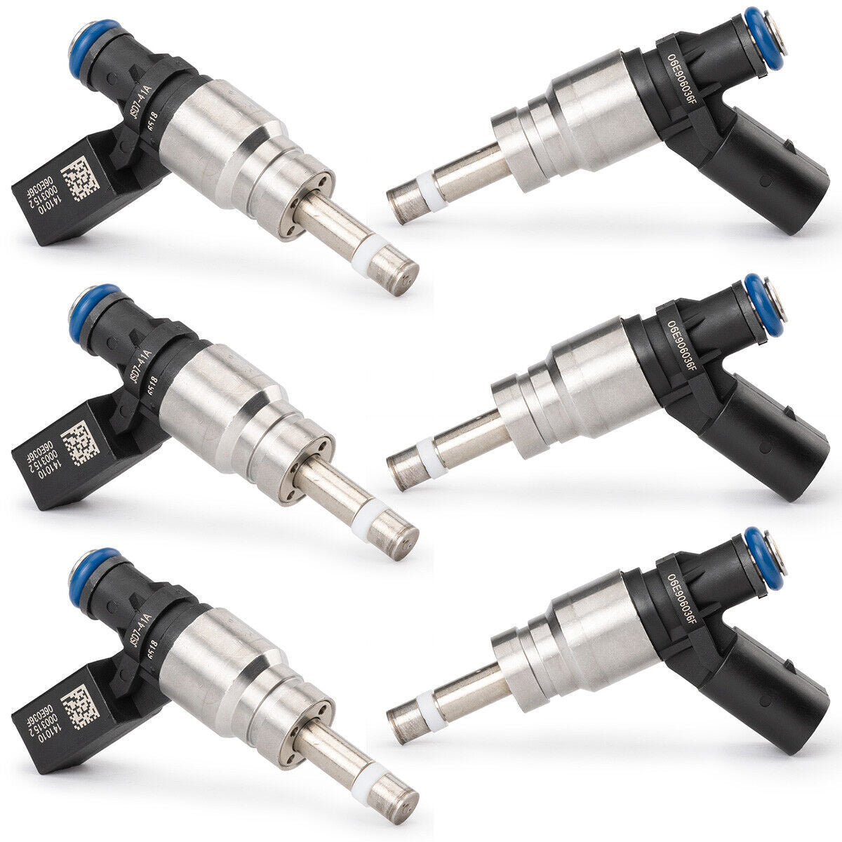 6PCS Fuel Injector 06E906036F Fit for Audi Q5 for A4 for A5 for A6 3.2L V6 2008-11 0261500037 F8