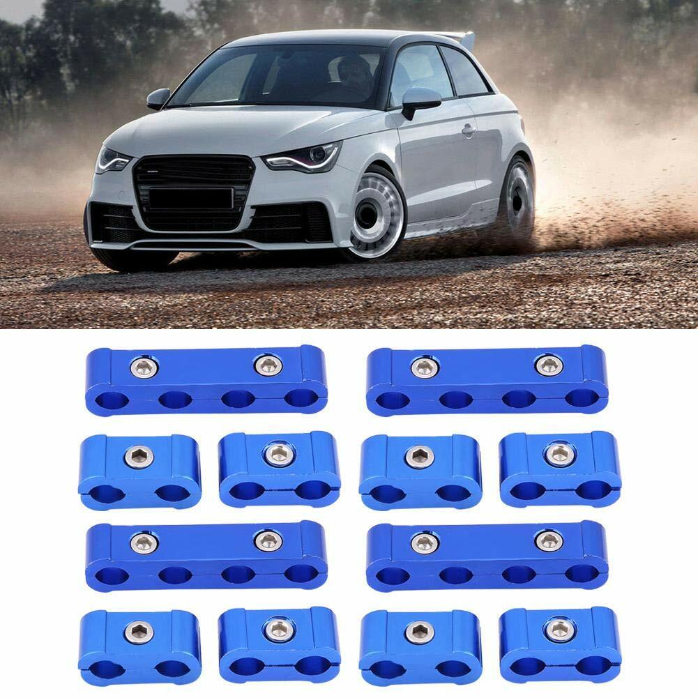 12-Piece Blue Spark Plug Wire Splitter Set, 3 Sizes, Engine Splitter Aluminum Alloy
