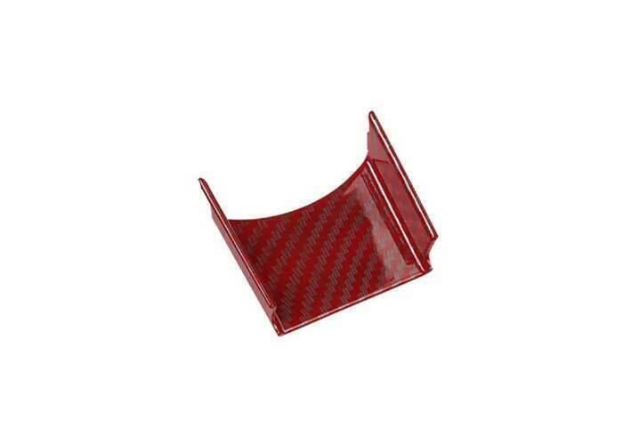 for Ford Mondeo Fusion 17-20 Red Carbon Fiber Console Electronic Handbrake Trim