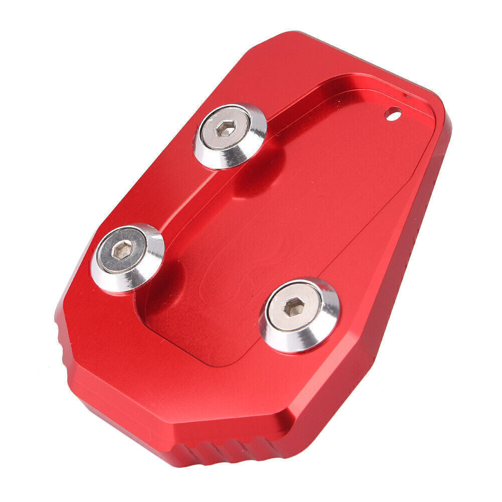 for Yamaha MT09 2013 - 2016 Kickstand Side Stand Extension Pad Plate Red UK