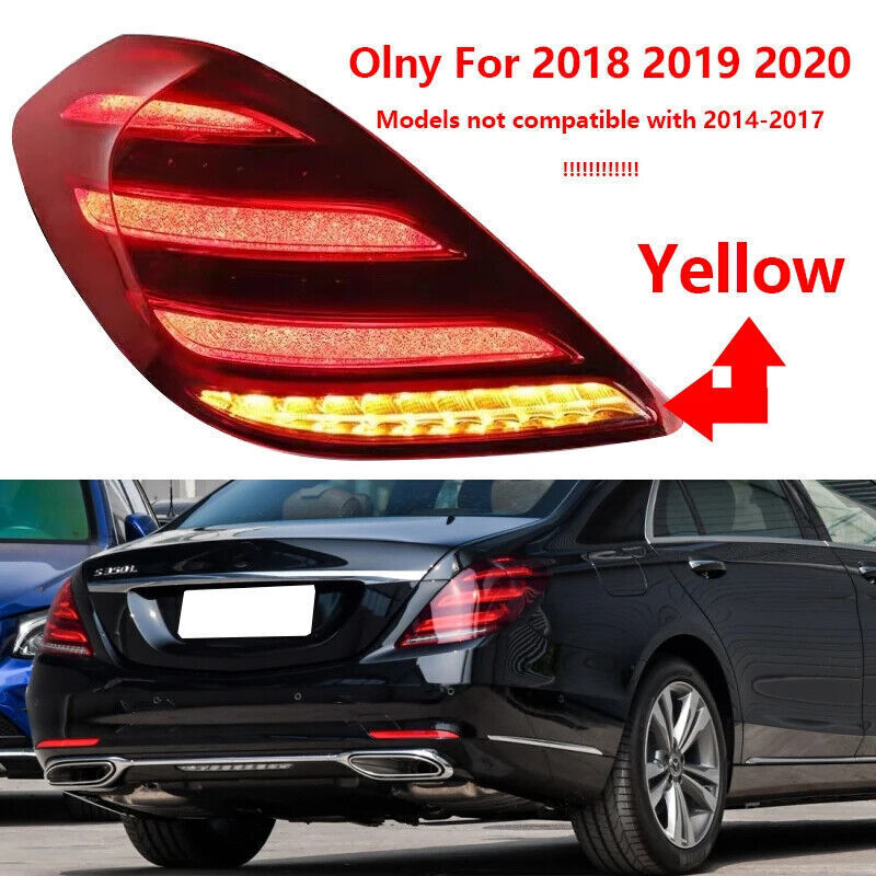 Left Tail Light Brack Lamp for Mercedes Benz S Class 222 Sedan 4-Door 2018-2020