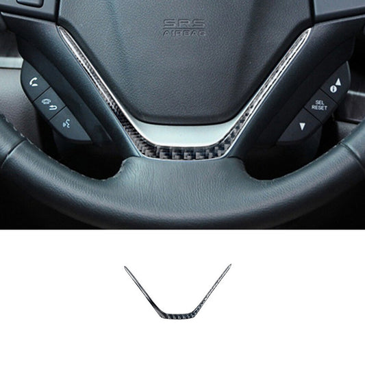 Carbon Fiber Steering Wheel Chin Cover Trim for Honda CRV CR-V 2012-2016