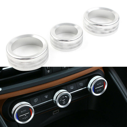 Central Console Button Cover Trim for Alfa Romeo Giulia for Stelvio 2017-2020 Car