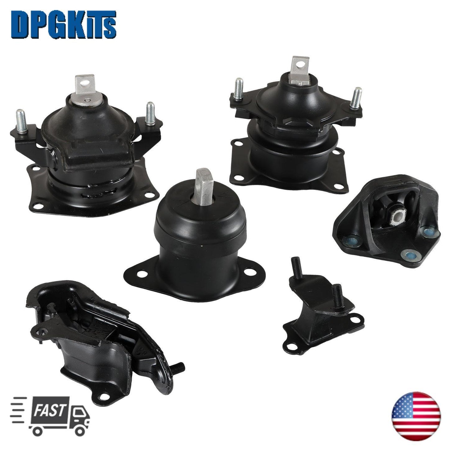 6PCS Motor Mounts Set for 2003-2007 for Honda Accord 3.0L V6 Auto Trans