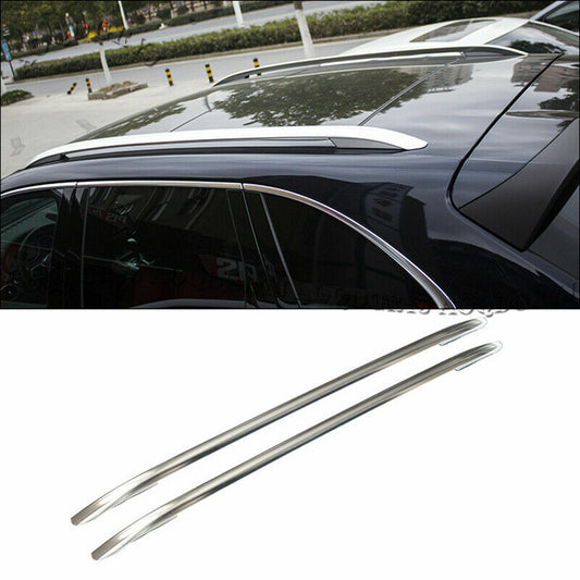 for Porsche for Cayenne 2011 2012-2017 Shiny Silver Roof Rails Baggage Luggage Rack