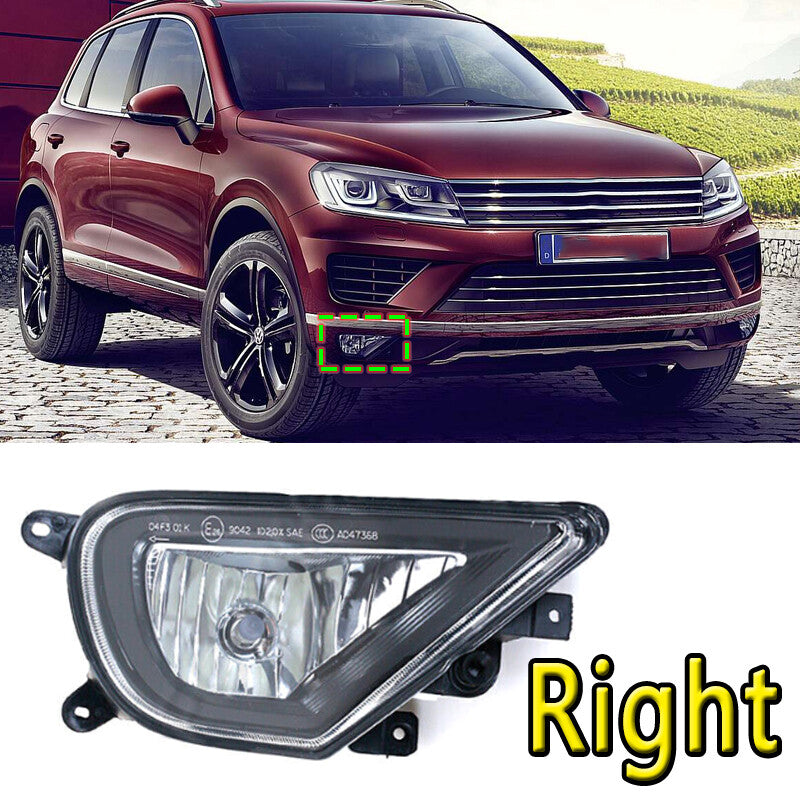 for Volkswagen Touareg 2016-2018 Right Front Bumper Fog Light With Bulbs