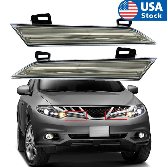 2Pcs Car Left+Right Side Headlight Reflector Panel for Nissan Murano 2009 - 2014