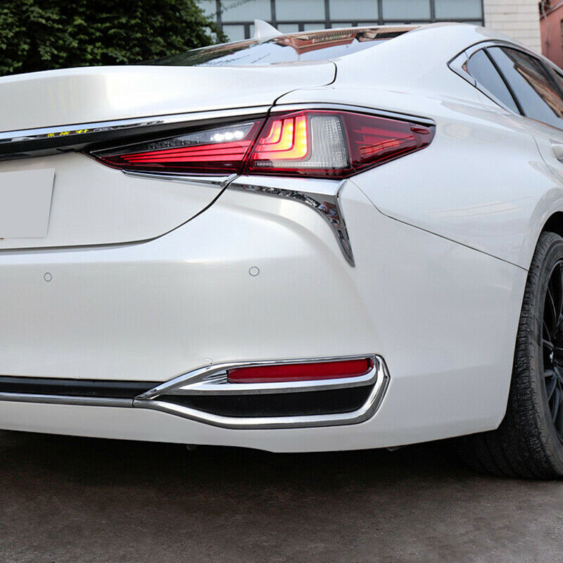 for Lexus ES250 350 300H 2019-2023 Chrome Tail Light Lamp Moulding Trim Strips