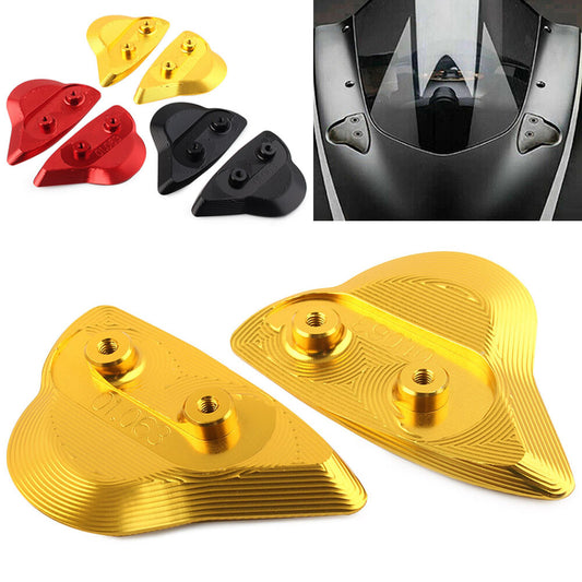 Rearview Mirror Block Off Base Plates Cover for Yamaha YZF-R6 YZFR6 2017-2022