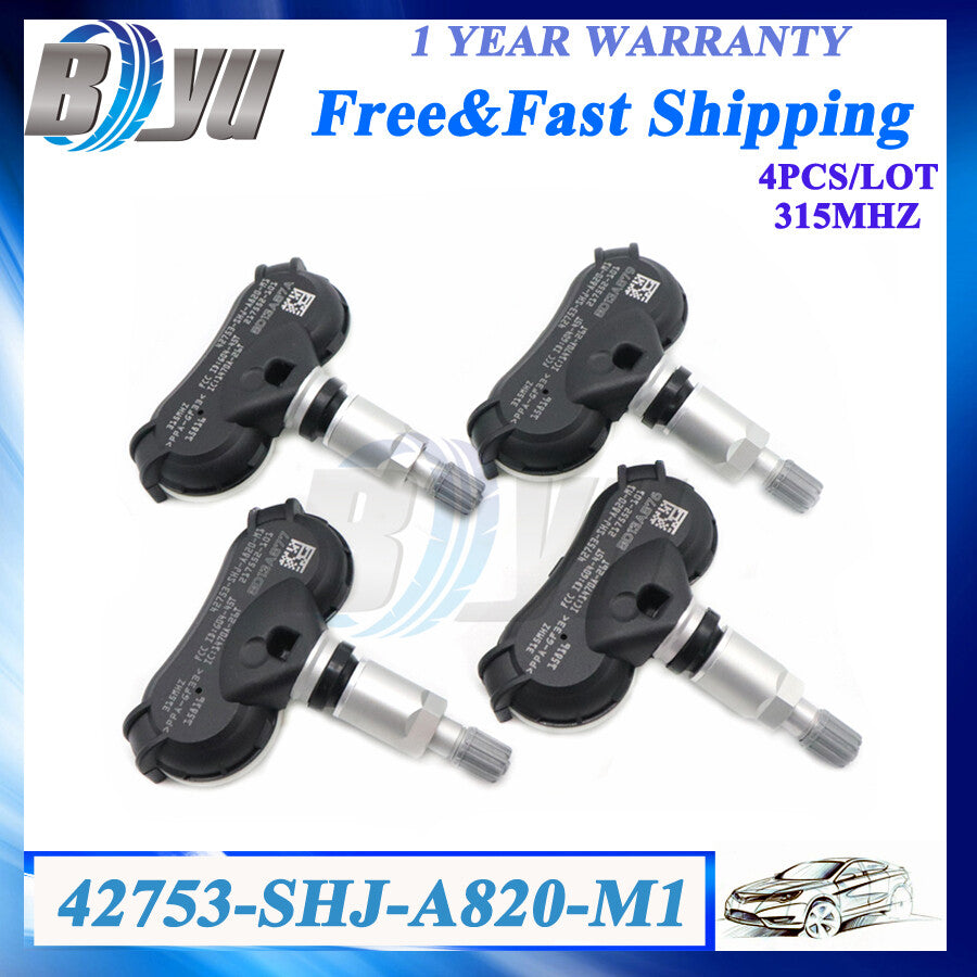 4X TPMS For 08-10 Odyssey 08 Element TIRE PRESSURE SENSOR 42753-SHJ-A820-M1