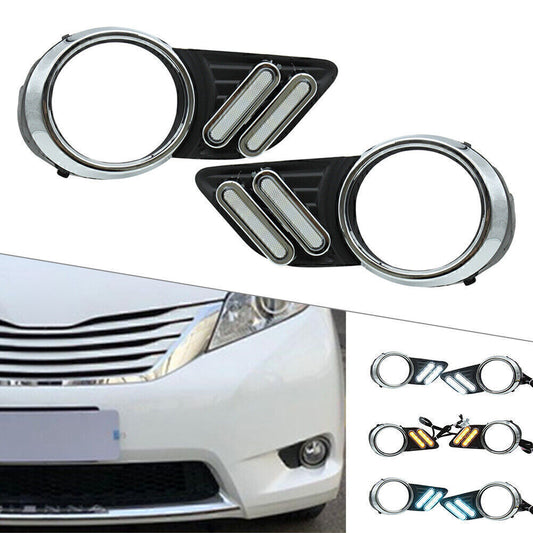 For 2011-2014 for Toyota for Sienna 3 Colors LED Daytime Running Lights DRL