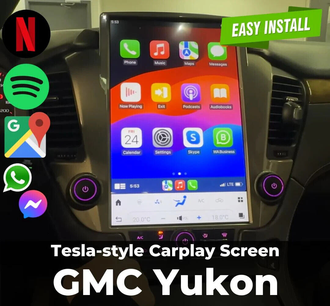 Android for Smart Radio for Tesla Screen GPS for GMC for Yukon for Chevrolet Tahoe 2014-2020