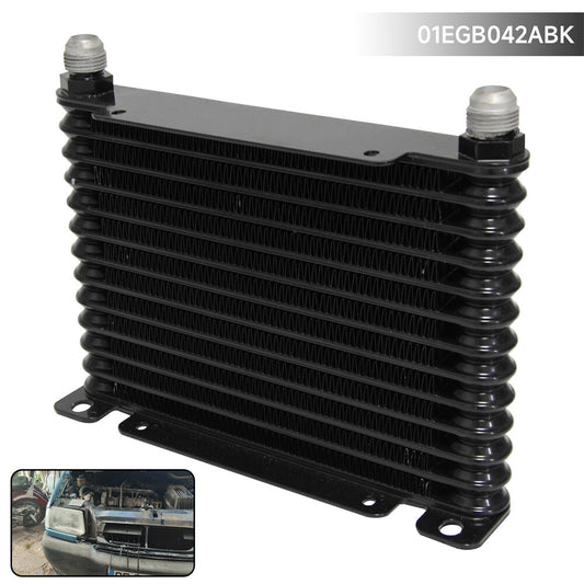 32MM AN10 13 Row Aluminum Engine Transmission Oil Cooler 226MM Racing Cooler BK