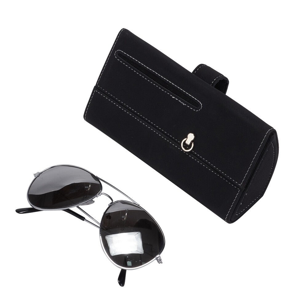Universal Car Sun Visor Sunglasses Case Holder Hidden Magnetic Closure Protector