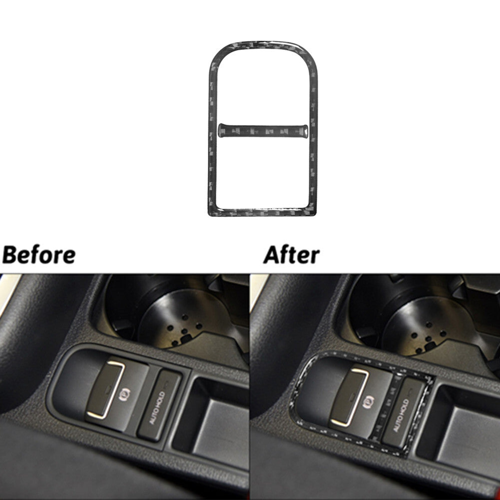 Carbon Fiber EPB Console Frame Trim for Volkswagen for Tiguan 2013-2017