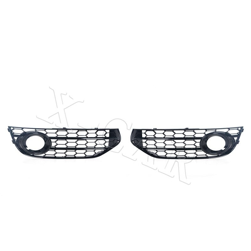 A pair of front honeycomb grille fog light covers are suitable for the for Audi A4 B8.5 ALLROAD 2009 - 2015.