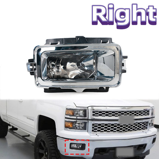Right Front bumper fog lights with halogen lights for Chevrolet Silverado 13-15