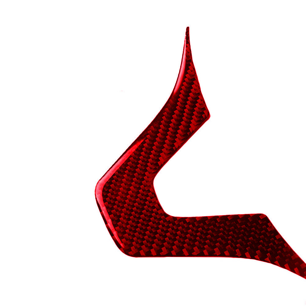 Red Carbon Fiber Steering Wheel Trim for Mercedes-Benz C-Class W204 2007-2013