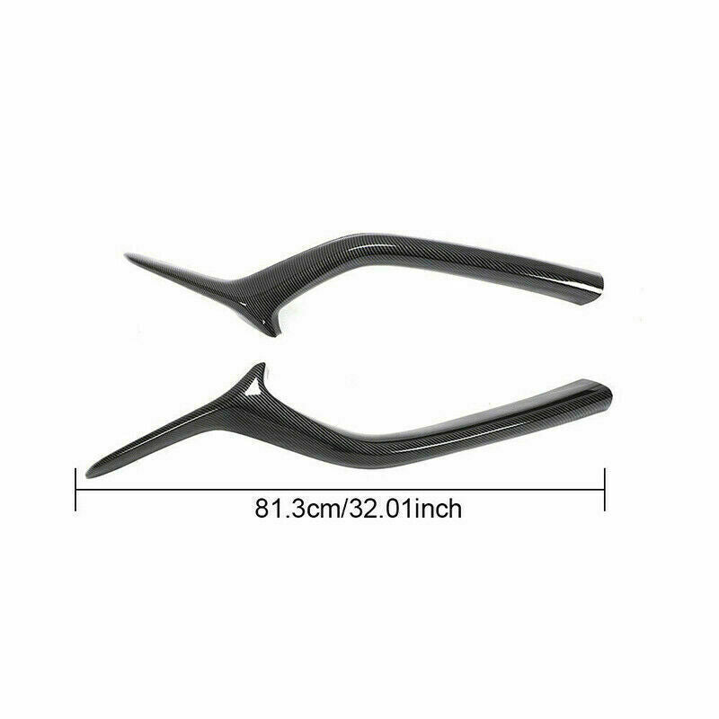 Carbon Fiber Black Front Center Grille Grill Cover Trim for Mazda CX-5 2017-2021