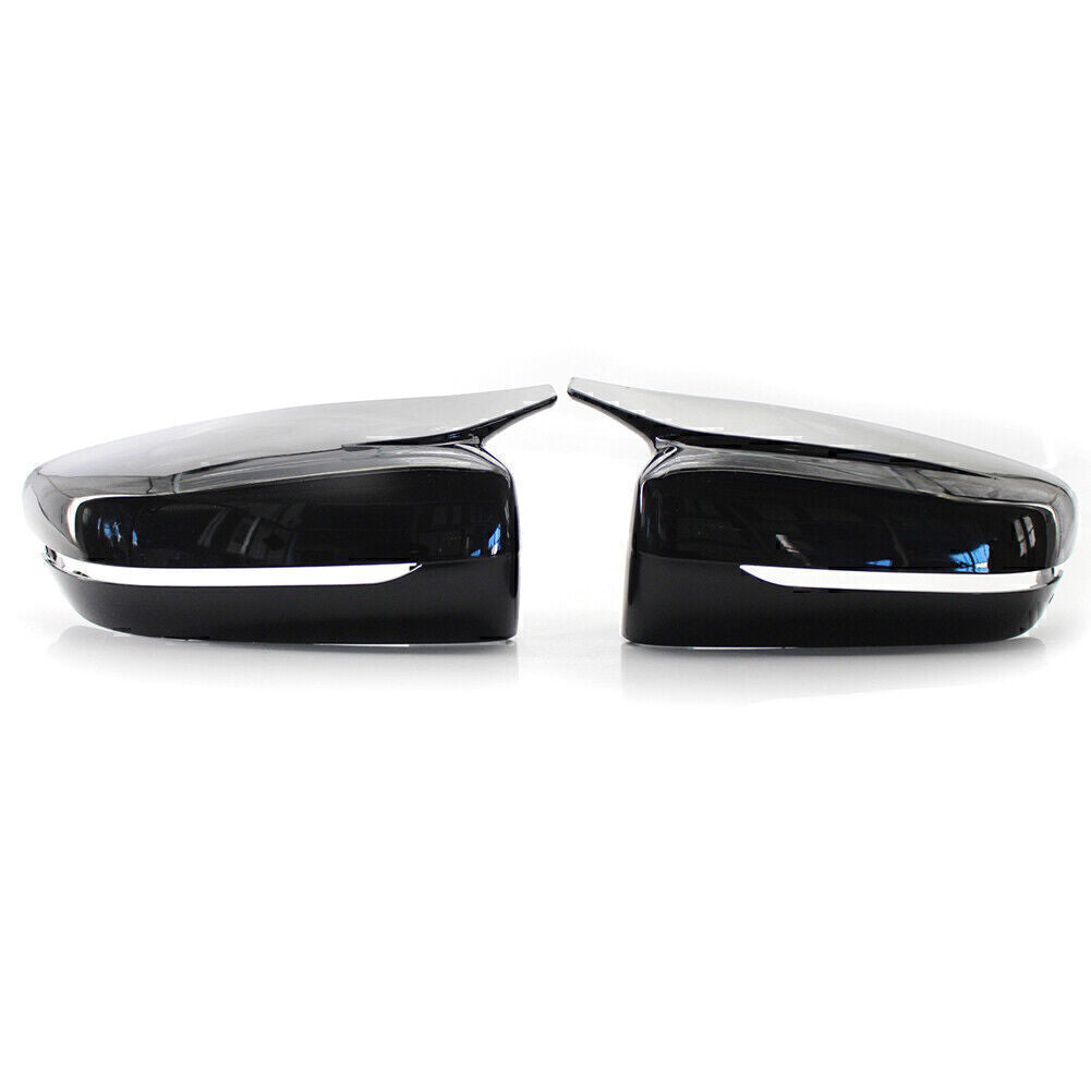 Glossy black M-style rearview mirror cover suitable for BMW 3 Series G20 G30 2017-20