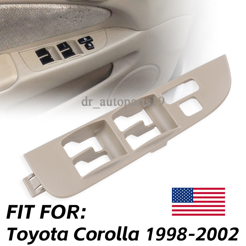 Driver Left Master Power Window Switch Bezel Trim For 1998-2002 for Toyota for Corolla