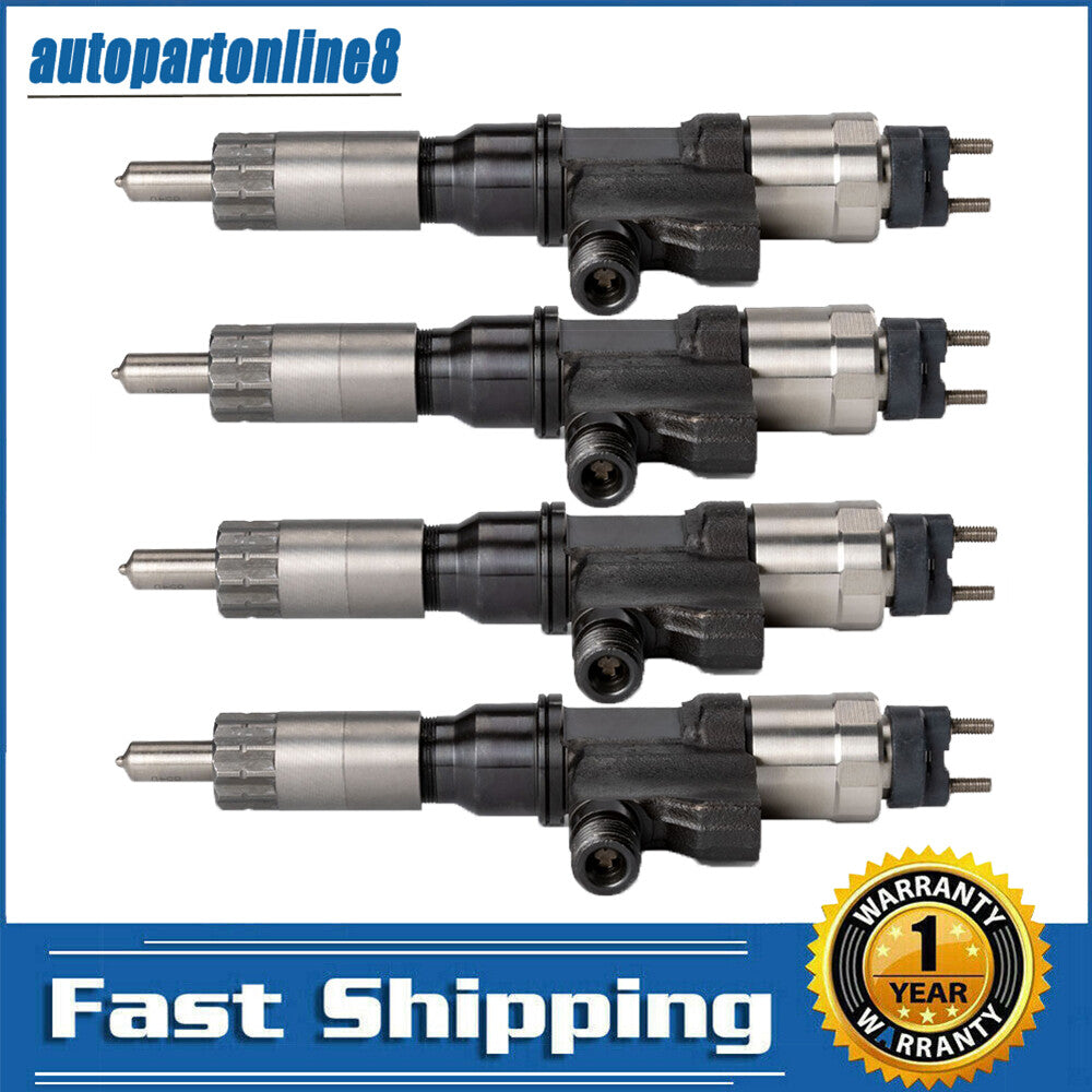 4Pcs Fuel Injectors 973297035 for Isuzu NPR NPR-HD 4HK1 Diesel 01-07 5.2L 4.8L