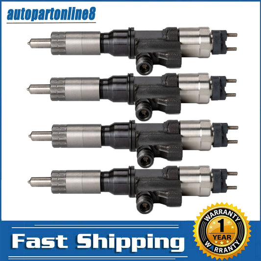 4Pcs Fuel Injectors 973297035 for Isuzu NPR NPR-HD 4HK1 Diesel 01-07 5.2L 4.8L