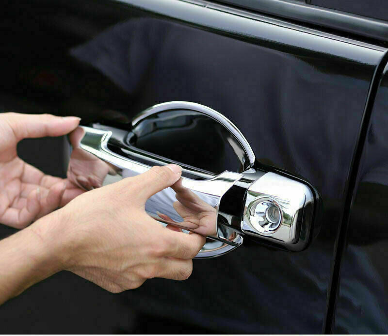 4Pcs Chrome Exterior Side Door Handle Cover Trim for Toyota FJ Cruiser 2007-2014