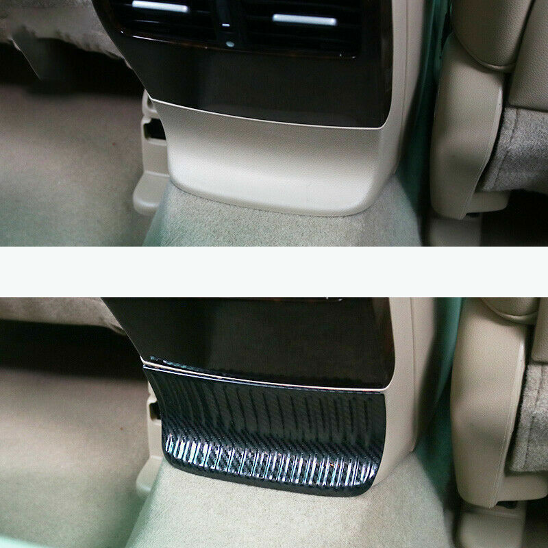Rear Air Outlet Anti-Kick Panel Trim for Honda Accord 08-2013 Steel Carbon Fiber