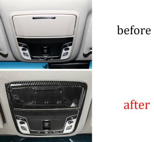 Fit for Honda Accord 2018-2021 ABS Carbon Front Reading Light Cover Trim 2pcs