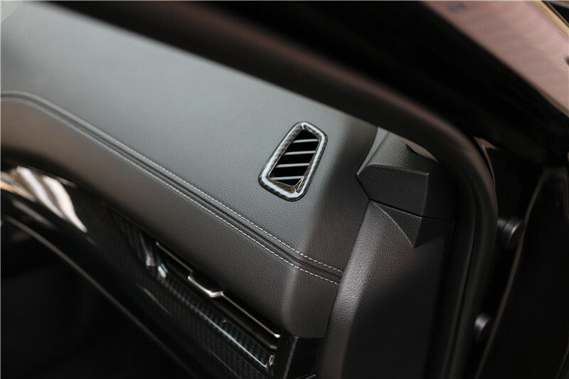 Carbon Fiber Dashboard Upper Air Outlet Vent for Nissan Sylphy Sentra 2020-2022